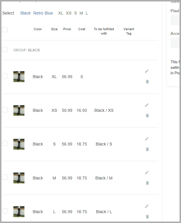 The product variant image is deleted in Variant Listing