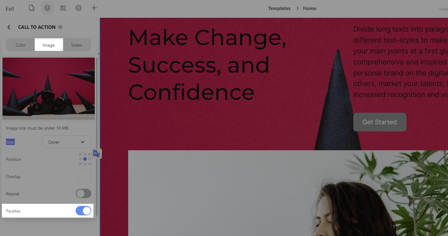Image background