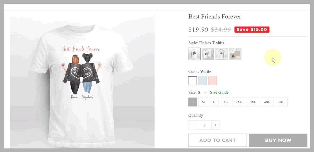 All base product descriptions will be displayed after the campaign's general description