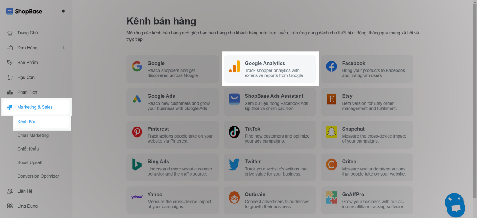 Template từ Website Builder