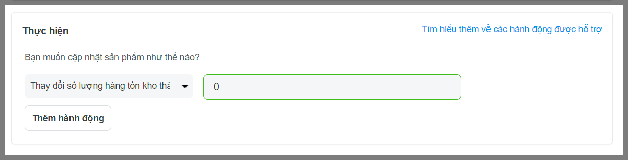 Chọn Change inventory quantity to và đặt số lượng là 0 rồi nhấp vào Preview Bulk Update...